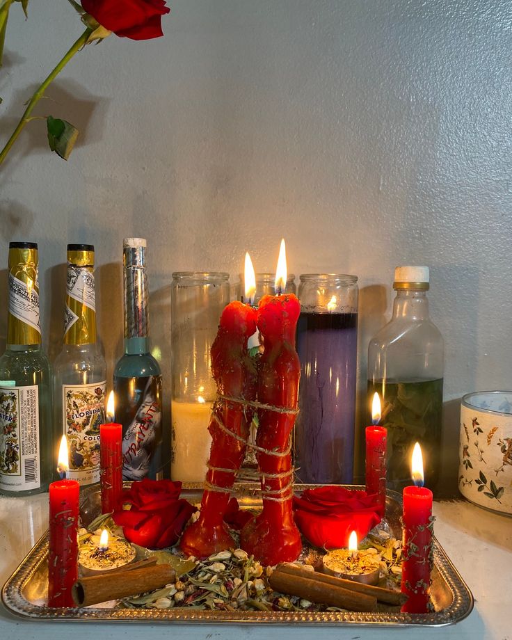 An active altar for a spell to stop a divorce,