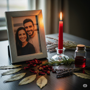 A powerful love spell to get ex back using a photograph and remembrance herbs