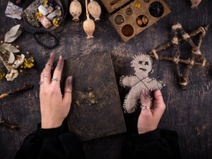 Voodoo spell in progress 