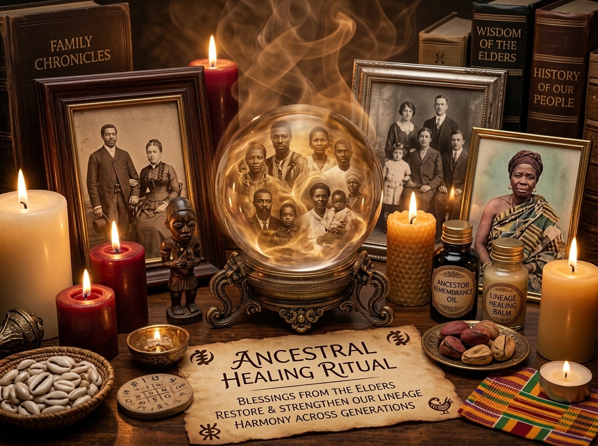 Ancestral healing and voodoo love spells - family and ancestral forces in West African love magic