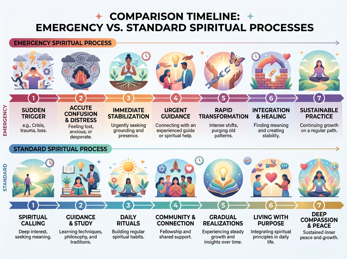 Comparison timeline love spell results versus no treatment