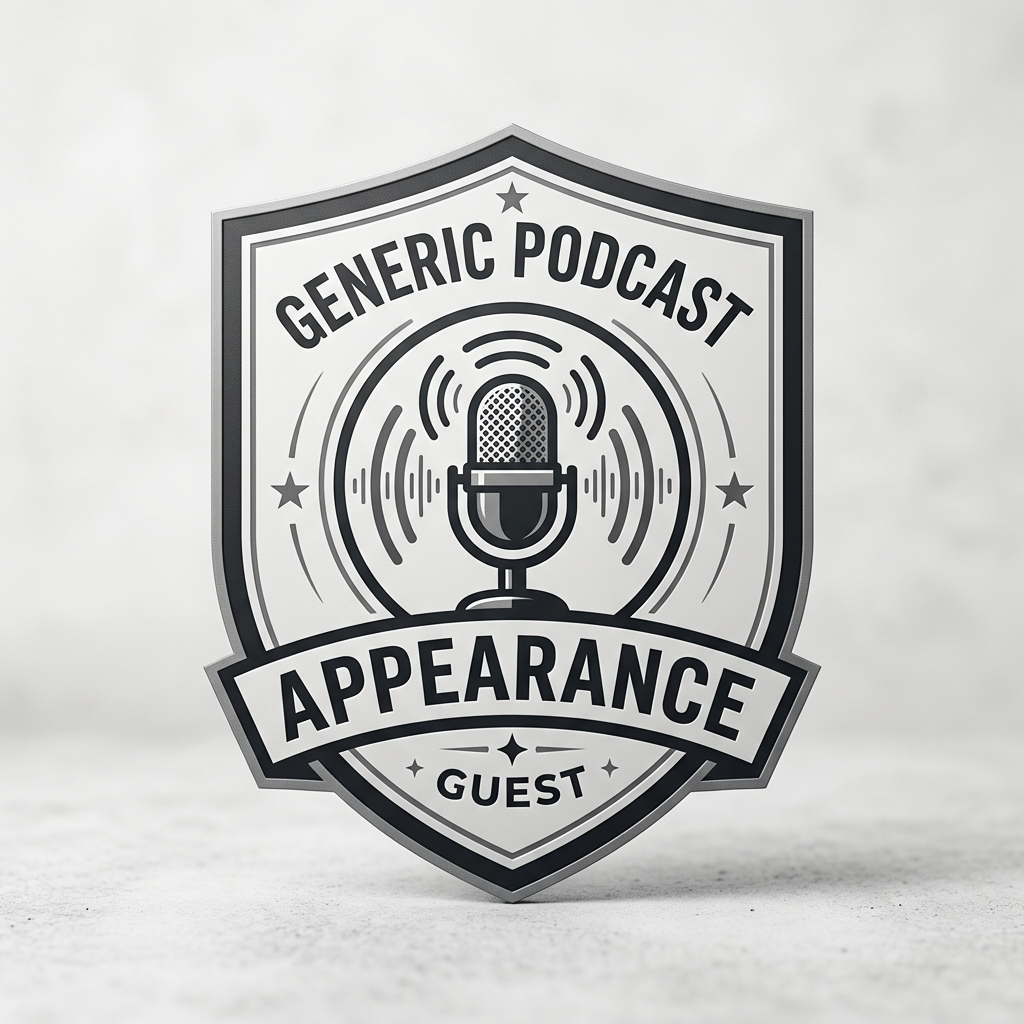 Grayscale podcast badge Baba Ali love spell podcast interviews