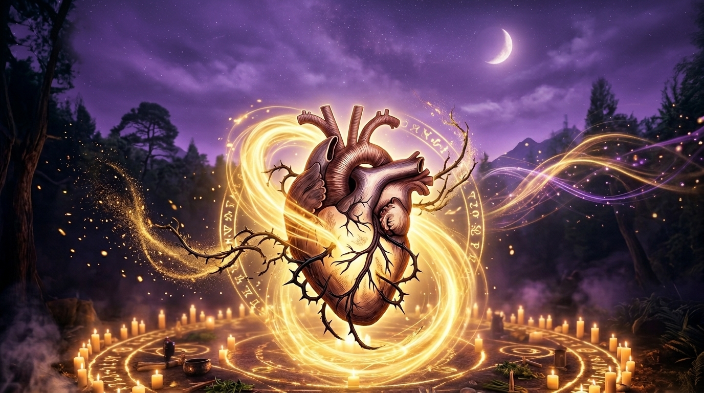 Heart healing with spiritual light — love reconnection energy work — signs your ex misses you