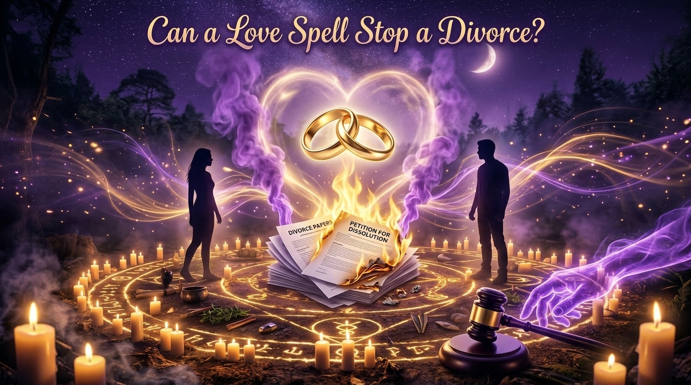 Love spell to stop a divorce after papers are filed — spiritual intervention for marriage — stop a divorce spiritually