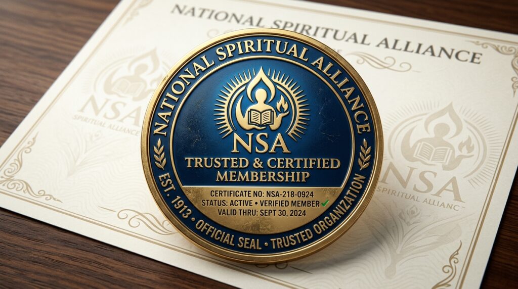 National Spiritual Alliance certification Baba Ali credentials