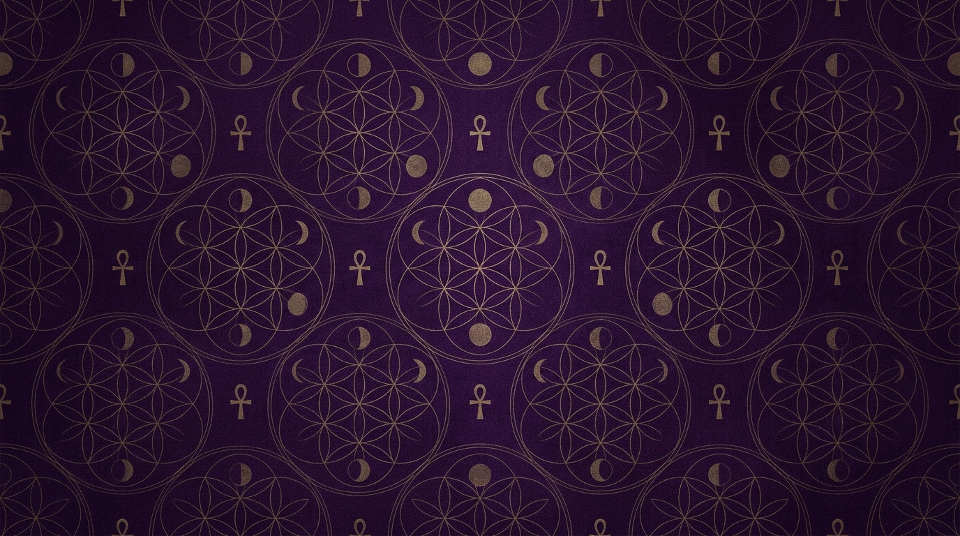 Sacred geometry Flower of Life pattern representing the spiritual foundation of authentic love magic — white magic love spells
