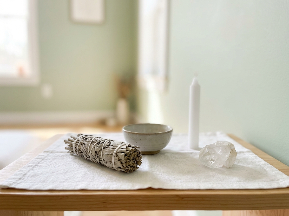 Spiritual cleansing step by step guide visual representing 7-day preparation guide