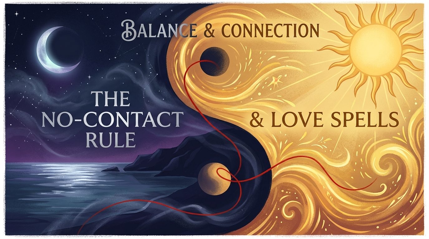 Sun and moon balance representing manifestation and love spell energy working together