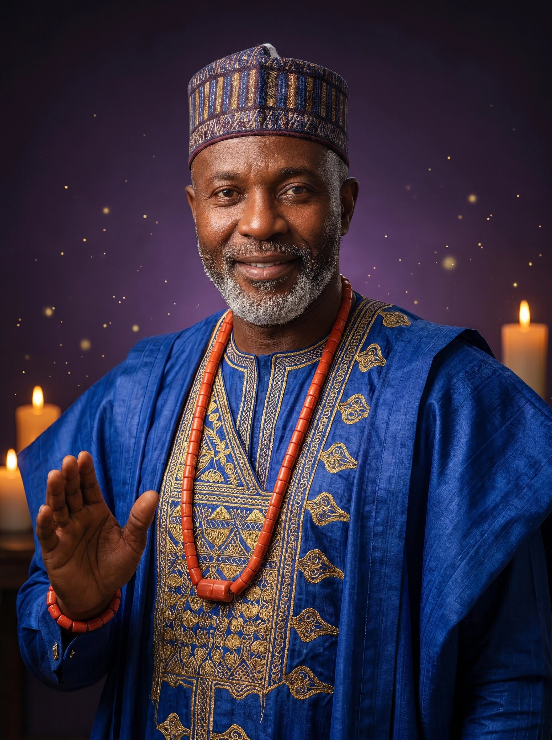 Baba Ali contact portrait photo for free love spell consultation page