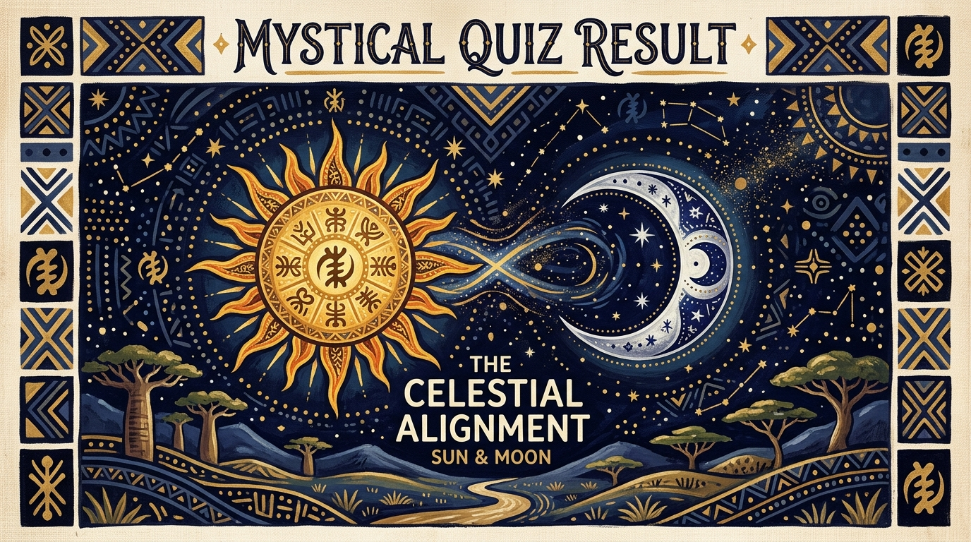 The sun and moon aligned in the same sky, mirroring two partners' cycles across a distance